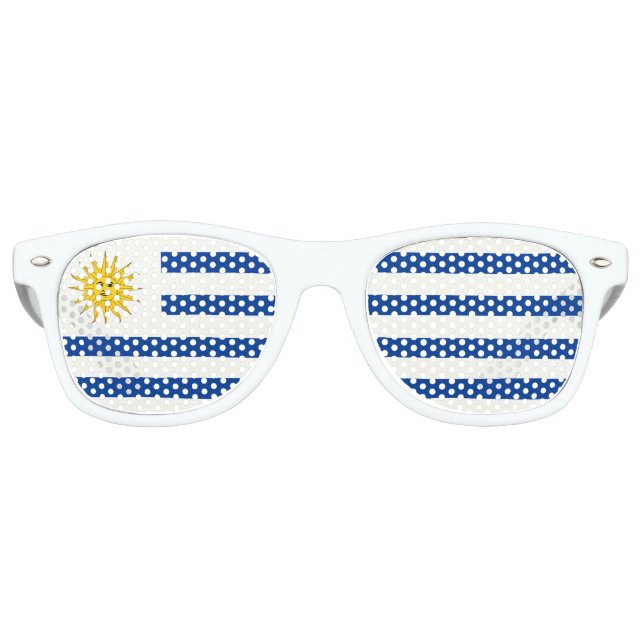 Flagge Uruguays Partybrille (Vorderseite)