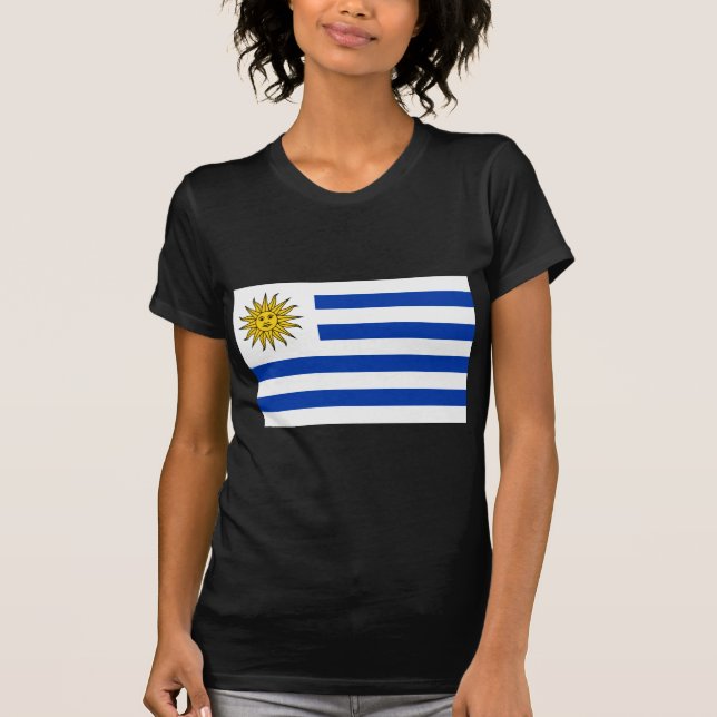 Flagge Uruguays T-Shirt (Vorderseite)