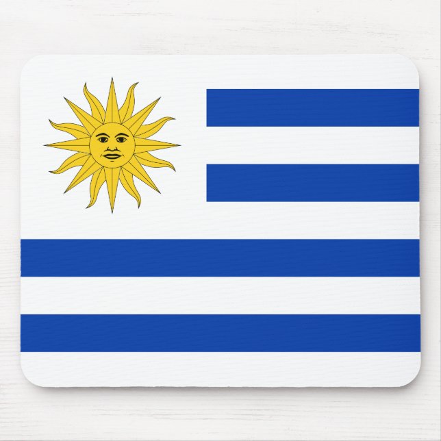 Flagge Uruguays (Uruguayan) Mousepad (Vorne)