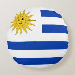 Flagge Uruguays (Uruguayan) Rundes Kissen