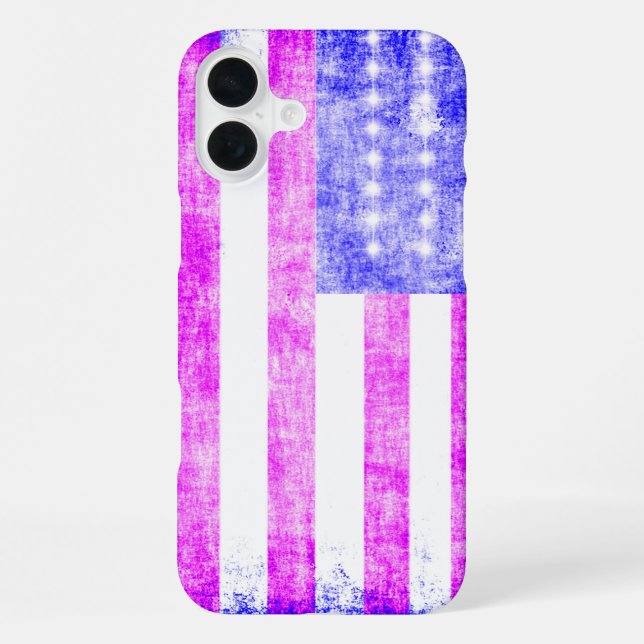 Flagge USA iPhone Hülle (Rückseite)