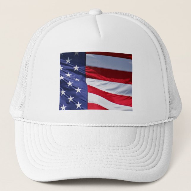 Flagge USA Truckerkappe (Vorderseite)
