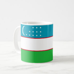 Flagge Usbekistans Kaffeetasse