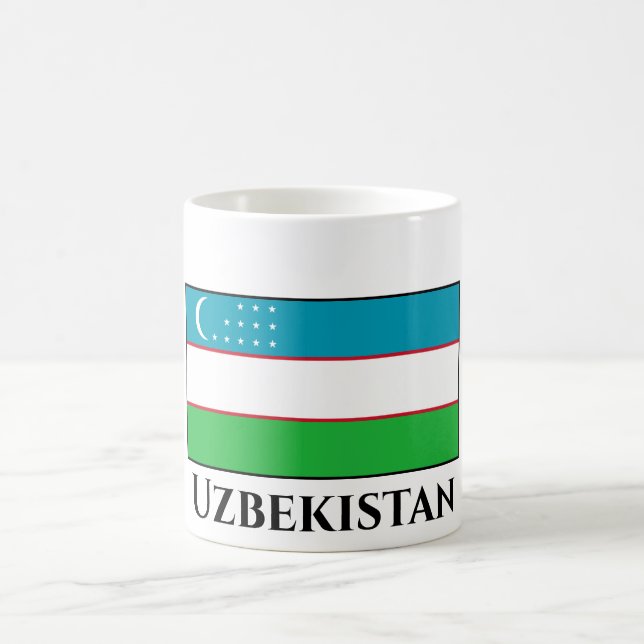 Flagge Usbekistans Kaffeetasse (Mittel)