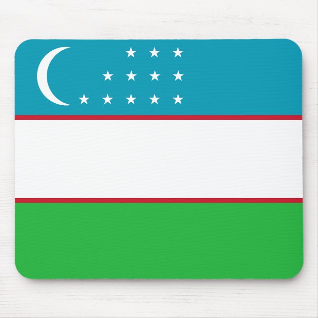 Flagge Usbekistans Mousepad (Vorne)