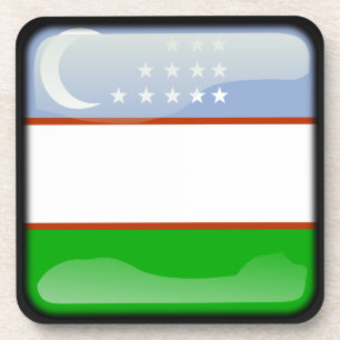 Flagge Usbekistans Untersetzer
