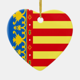 Flagge Valencias (Spanien) Keramikornament