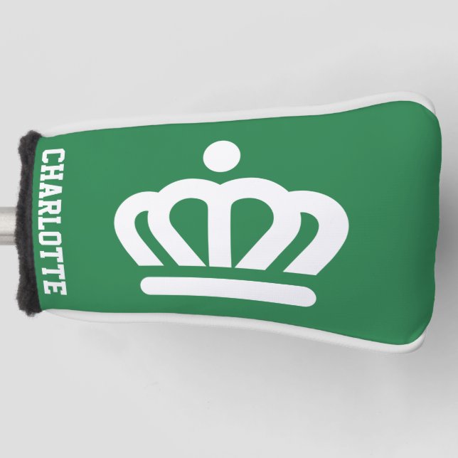Flagge (Variante) von Charlotte, NC Golf Headcover (Vorderseite)
