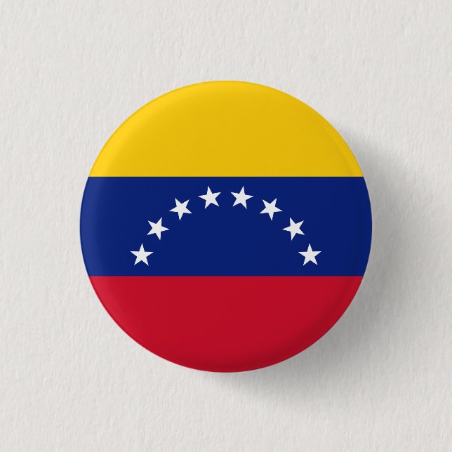 Flagge Venezuelas Button (Vorderseite)