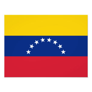 Flagge Venezuelas Fotodruck