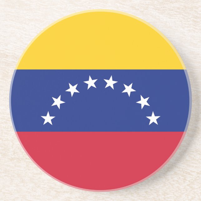 Flagge Venezuelas Getränkeuntersetzer (Vorne)