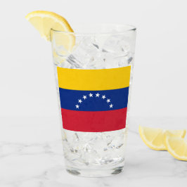 Flagge Venezuelas Glas