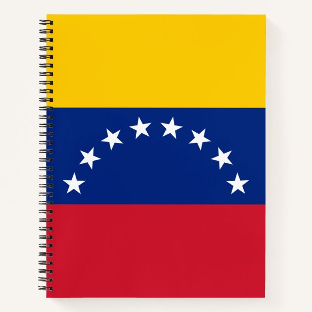 Flagge Venezuelas Notizbuch (Vorderseite)