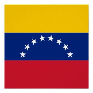 Flagge Venezuelas Poster