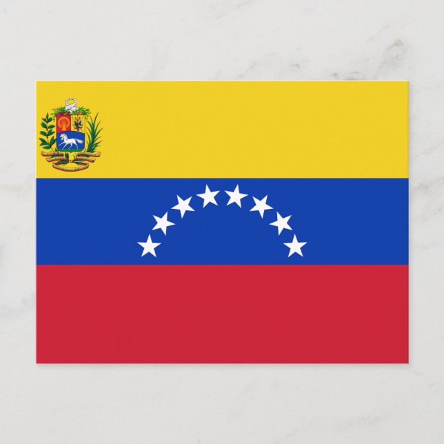 Flagge Venezuelas Postkarte (Vorderseite)