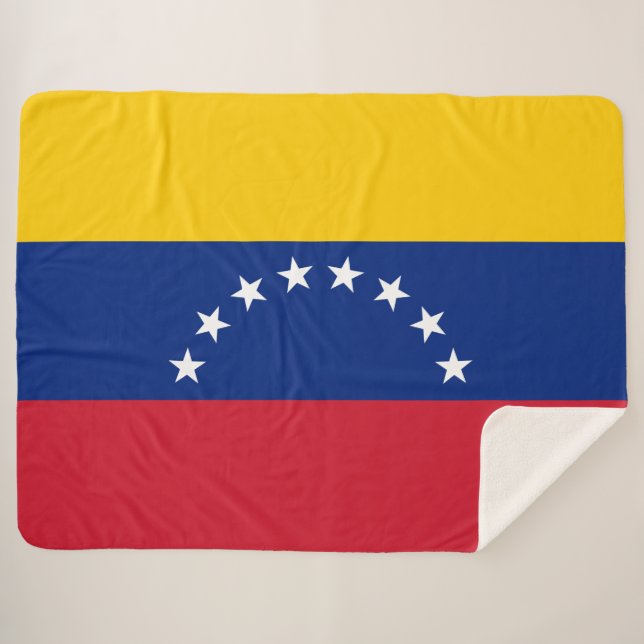 Flagge Venezuelas Sherpadecke (Vorderseite (Horizontal))