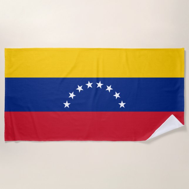 Flagge Venezuelas Strandtuch (Vorderseite)