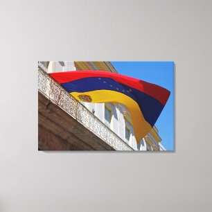Flagge Venezulas Leinwanddruck
