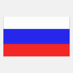 Flagge VIER von Russland Rechteckiger Aufkleber