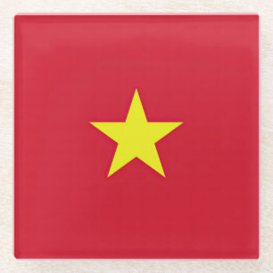 Flagge Vietnam Glasuntersetzer