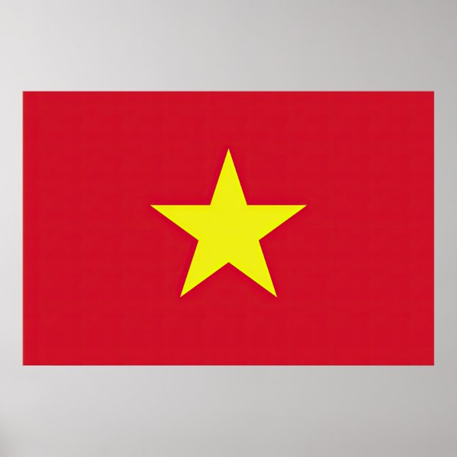 Flagge Vietnam Poster (Vorne)