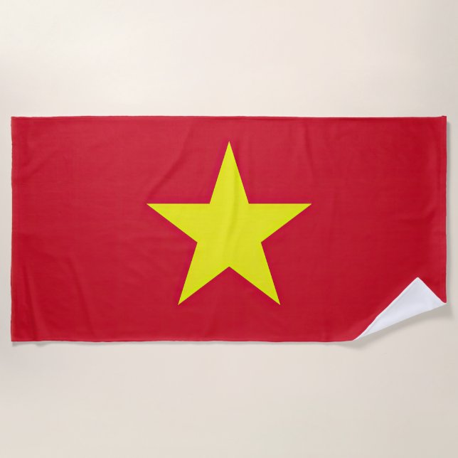 Flagge Vietnam Strandtuch (Vorderseite)