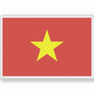 Flagge Vietnams Aufkleber