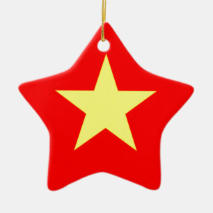 Flagge Vietnams Keramik Ornament