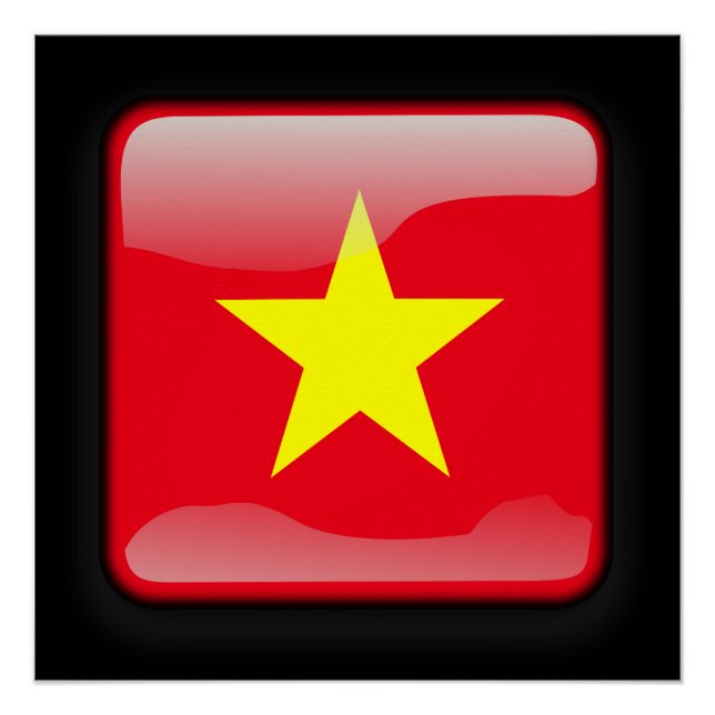 Flagge Vietnams Poster (Vorderseite)