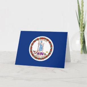 Flagge Virginians, Flagge von Virginia Karte
