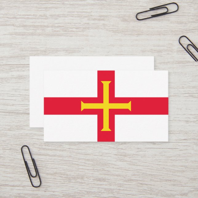 Flagge Visitenkarte (Vorderseite/Rückseite Beispiel)