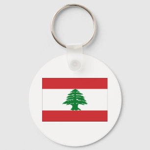 Flagge vom Libanon Schlüsselanhänger