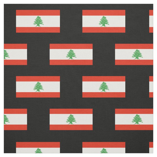 Flagge vom Libanon Stoff (Muster)