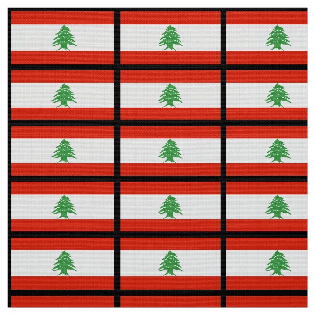 Flagge vom Libanon Stoff (Muster)