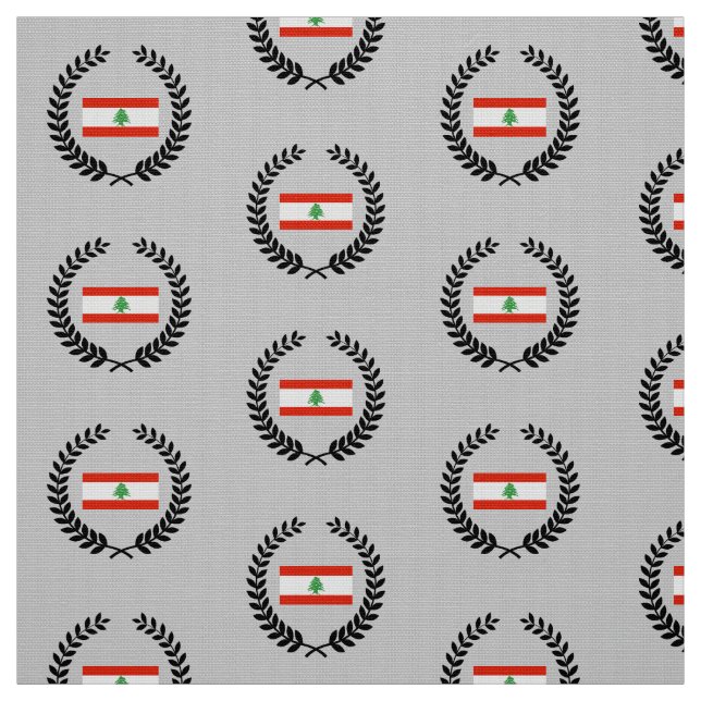 Flagge vom Libanon Stoff (Muster)
