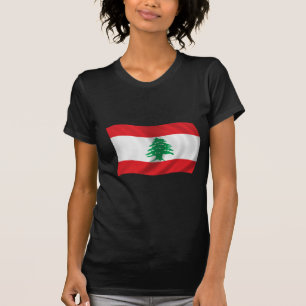 Flagge vom Libanon T-Shirt