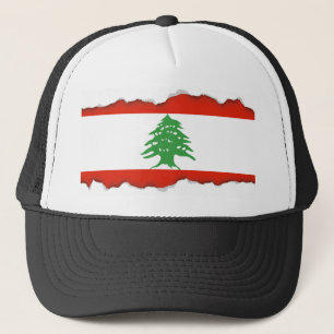 Flagge vom Libanon Truckerkappe