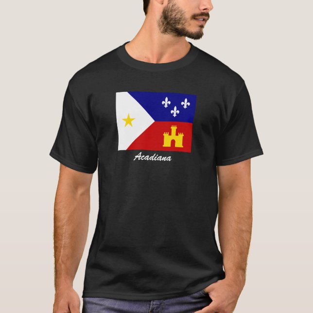 Flagge von Acadiana Shirt (Vorderseite)