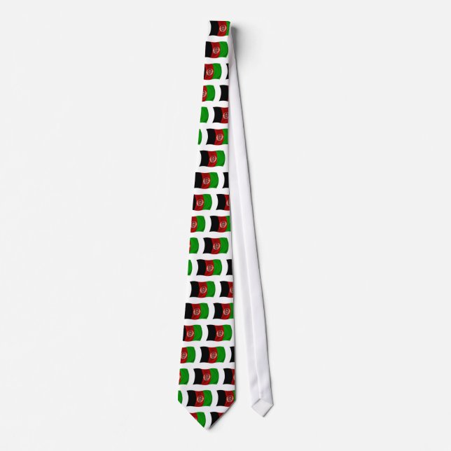 Flagge von Afghanistan Krawatte (Vorderseite)