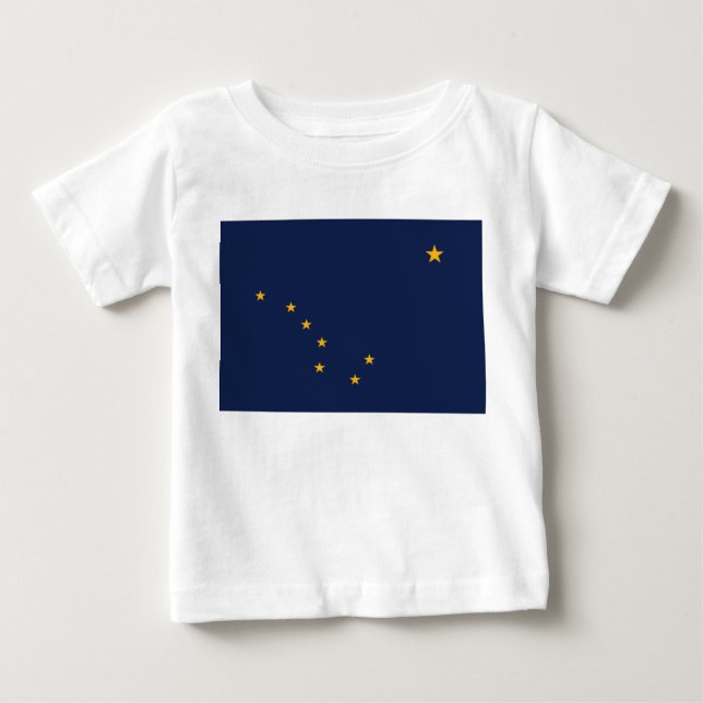 Flagge von Alaska Baby T-shirt (Vorderseite)