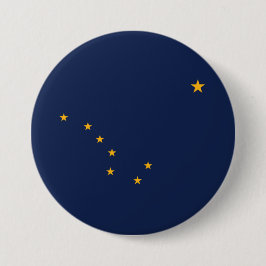 Flagge von Alaska Button