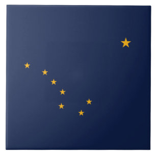 Flagge von Alaska Fliese