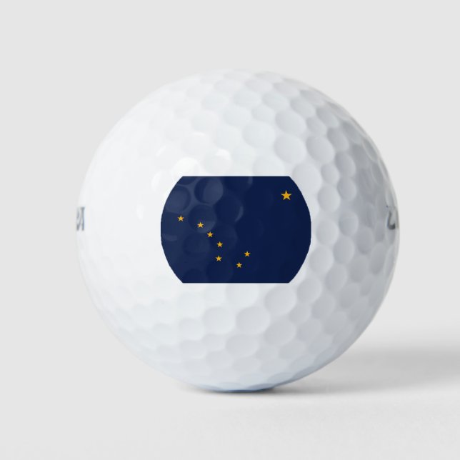 Flagge von Alaska Golfball (Vorderseite)