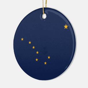 Flagge von Alaska Keramik Ornament