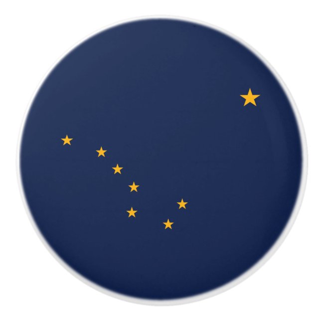 Flagge von Alaska Keramikknauf (Vorderseite)