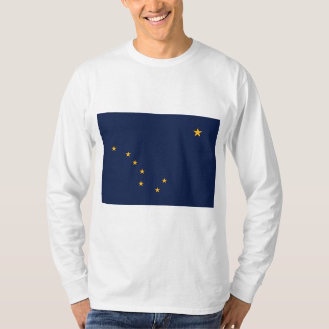 Flagge von Alaska T-Shirt (Vorderseite)