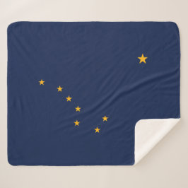 Flagge von Alaska (US-Staat) Sherpadecke