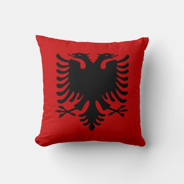 Flagge von Albanien Kissen (Vorderseite)
