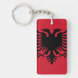 Flagge von Albanien-Schlüsselanhänger Schlüsselanhänger