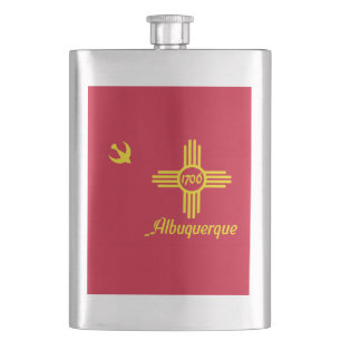 Flagge von Albuquerque, Flasche aus New Mexico Flachmann